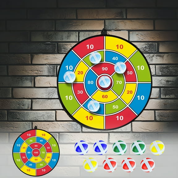 BESTSKY Kids Dart Board Game Set Board Games with Stick Balls, Summer Indoor Outdoor Toys Games for Kids Ages 4-8, Birthday Party Games Yard Toys for Kids Ages 3 4 5 6 7 8 9 10 11