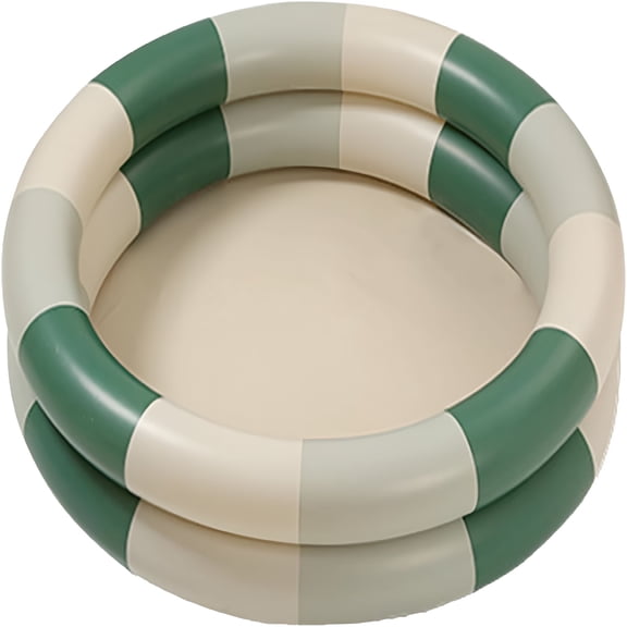 BESTSKY Kids Outdoor Inflatable Swimming Pool,Inflatable Paddling Pool for Backyard and Garden (Green Stripe)