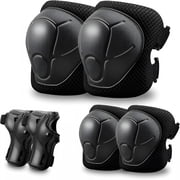 BESTSKY Kids Protective Gear Set Knee Pads for Kids 3-14 Years Toddler Knee And Elbow Pads with Wrist Guards 3 in 1 for Skating Cycling Bike,Biking, Roller Skates, Scooters