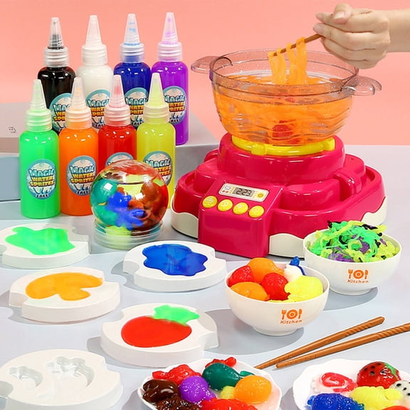 BESTSKY Kids Toys Lighting and Sound Effects Magic Paint Set for Kids Boiling Bubbles Magic Water E-Lf Toy Kit