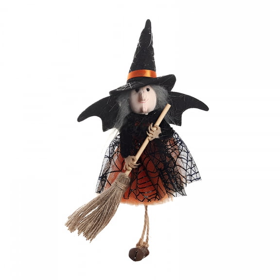 BESTSKY Kitchen Witch Doll Suspending Witch Figurine Witch Hanging Decorations Halloween Tree Topper Lovely Table Centerpieces Party Favors Photo Props for Home