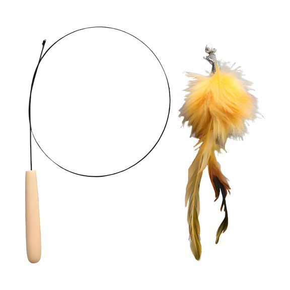 BESTSKY Kitten Toys,Steel Wire Flexibility Cat Wand,Fun Adjustable Interaction Cat Accessories for Indoor Cats,Style2