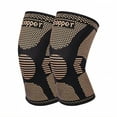 thumbnail image 1 of BESTSKY 2Pcs Knee Brace,Copper Fiber Knee Sleeves for Women,Patella Bands,Black,Xl, 1 of 5