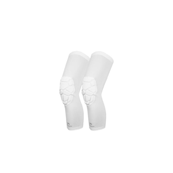 BESTSKY Knee Brace,Honeycomb Shock Absorption Design Knee Compression Sleeve,Full Set of Protective Gear Knee Sleeve,WHITE,M