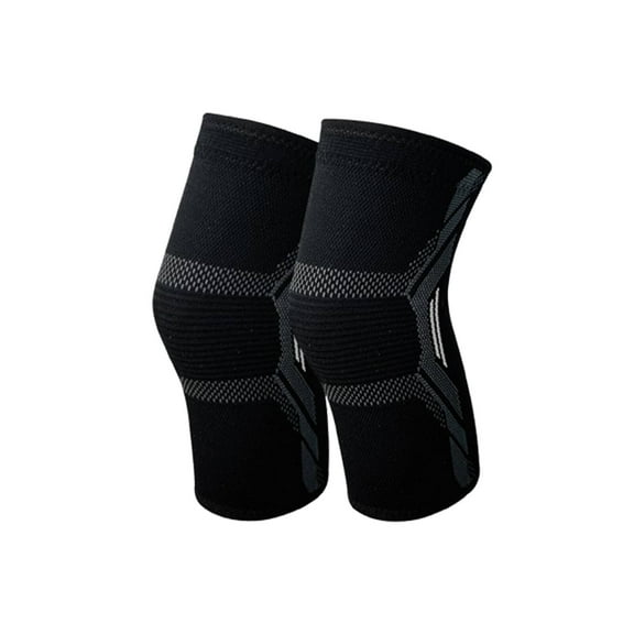 BESTSKY Knee Brace for Women,Cushioned Stretch Knee Brace,Breathable Padding Flexible Fit Knee Sleeve,Black&White