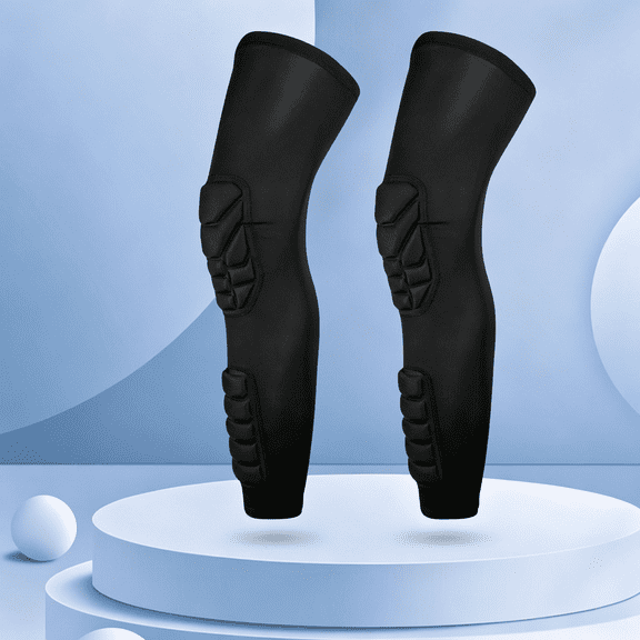 BESTSKY Knee Calf Padded 2 Pack Compression Leg Sleeve Shin Protective Support