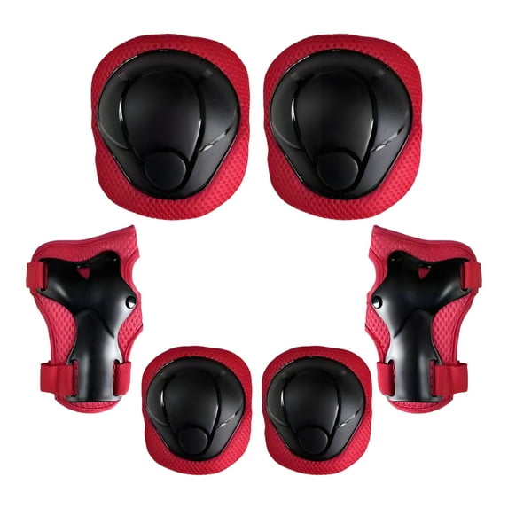 BESTSKY Knee Pads for Kids,Anti-Fall and Anti-Collision Knee Pads,Protective Gear Set Kids Knee Pads and Elbow Pads Set,Red