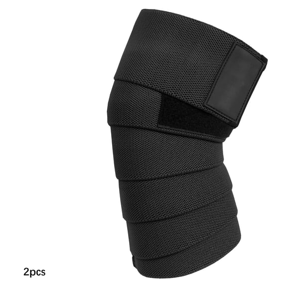 BESTSKY Knee Wraps (1 Pair), Knee Support for Squats, Weightlifting, Powerlifting, Leg Press, and Cross Training - Flexible 72 Inch for Men & Women Flexible Knee Wraps for Weightlifting