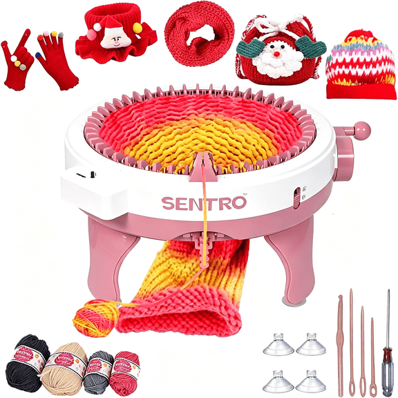 BESTSKY Knitting Machine,48 Needles Knitting Machine with Row Counter Automatic Circular Weaving Spinning Knitting Loom Machine Kit for Adults and Beginners for Hats/Scarf/Sweater/Kintting Toys