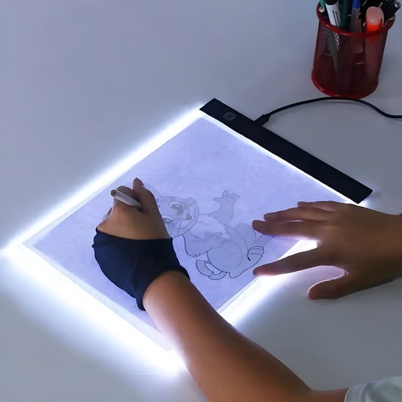 BESTSKY LED Light Up Copy Board, A4 A5 Tracing Pad with 3 Dimmable Levels, USB-C Art Drawing Tablet, Educational Toy for Kids