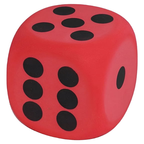 BESTSKY Large Foam Dice 3.15 Inches, Red EVA Big Dice for Building and Math Teaching, Fun Anxiety Dice for Party Games and Stress Relief