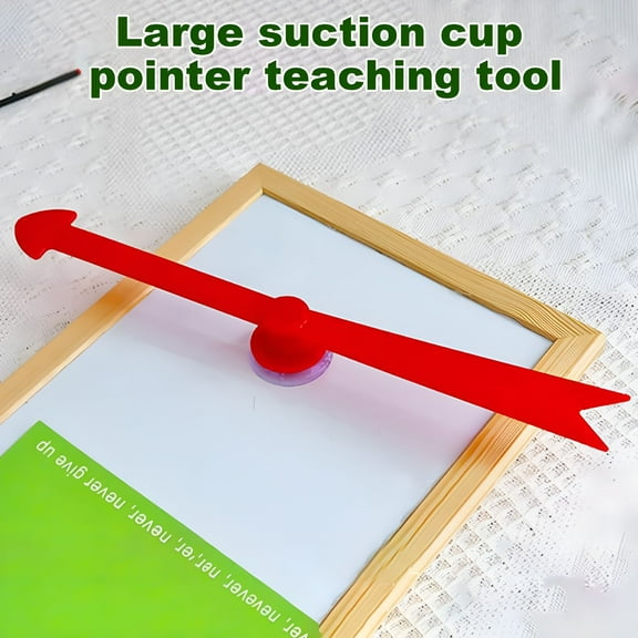 BESTSKY Large Red Arrow Spinner with Suction Cup, Interactive Plastic Board Game Tool for Classroom Math, English Lessons, and Family Game Nights