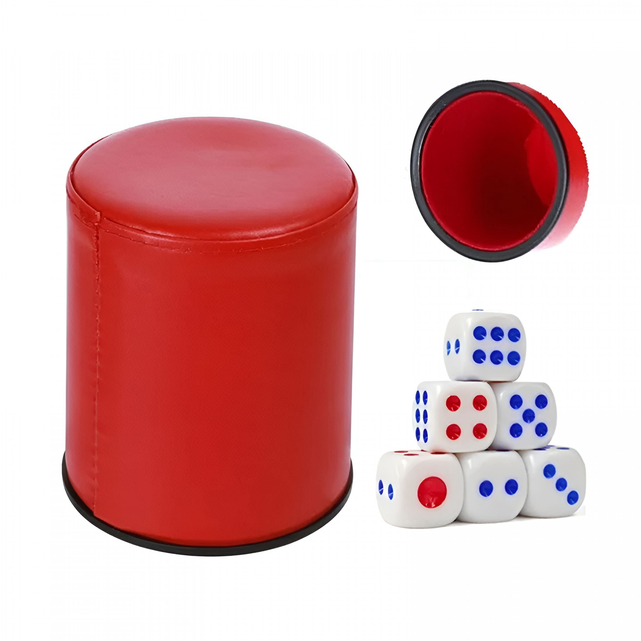 Gobelet en cuir pour jeux de dés. Made in France. Cartes & Cie