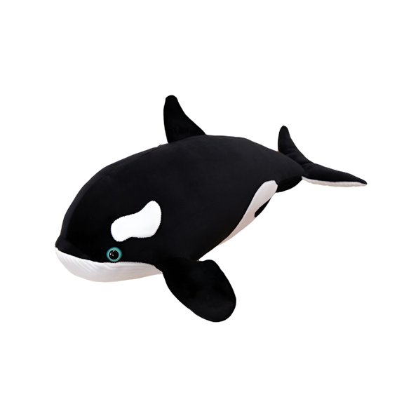 BESTSKY Light Up Shark Stuffed Animal Plush Cute Shark Toy Plush Pillows Soft Cotton Sharks Plushies Ocean Sea Animal Doll Gifts for Adults(Black)