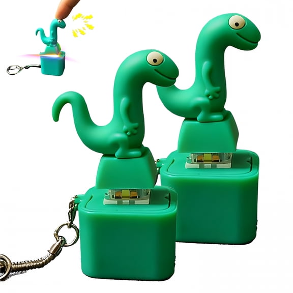 BESTSKY Lizard Keychain Sound Fidget Toys,Rechargeable Lizard Anxiety Relief Keychain Button Toy with Colorful Light&Sound,Fun Portable Anxiety Relief Toy,Adults Keyboard Clicker