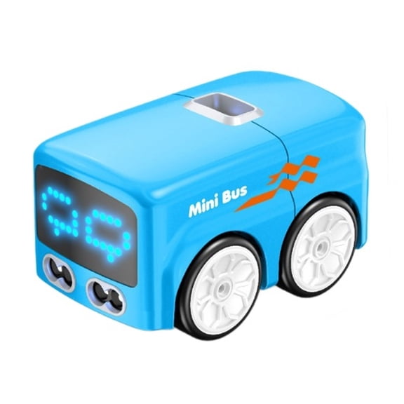 BESTSKY Magic Mini RC Bus, 2.4 GHZ Inductive Car that Follows Drawn Line, Interactive Magic Mini Bus with Gestures Follow & Escape Modes, Idea Present for 6+ Kids Boys Girls and Adults (Blue)