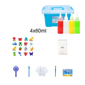 BESTSKY Magic Water Elf Toy Kit,Magic Water Gel Kit,Magic Elf Water Toy,Magic Gel Water Pets,Magic Water Elf Kit,Color Changing Magic Water Elf,4 Bottles 60ml Water Fairy Pets Kits with 4 Molds