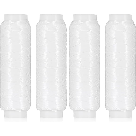 BESTSKY Magic thread for fishing 4 PCS 0.2mm 820 FT Per Spool Invisible Magic Thread for Fishing Fishing Line Fishing Bait String No Knots Required Bait Keeper Stretchy Clear String for Catfish