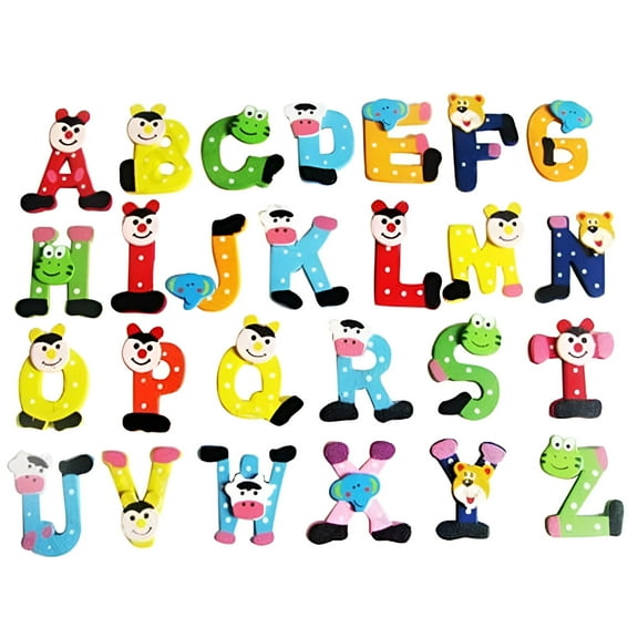 BESTSKY Magnetic Letters ABC Alphabet Magnets Colorful Fridge Magnet Uppercase Refrigerator for Kids Educational Preschool Learning Set Spelling Games for Toddlers 3 4 5 Years Old