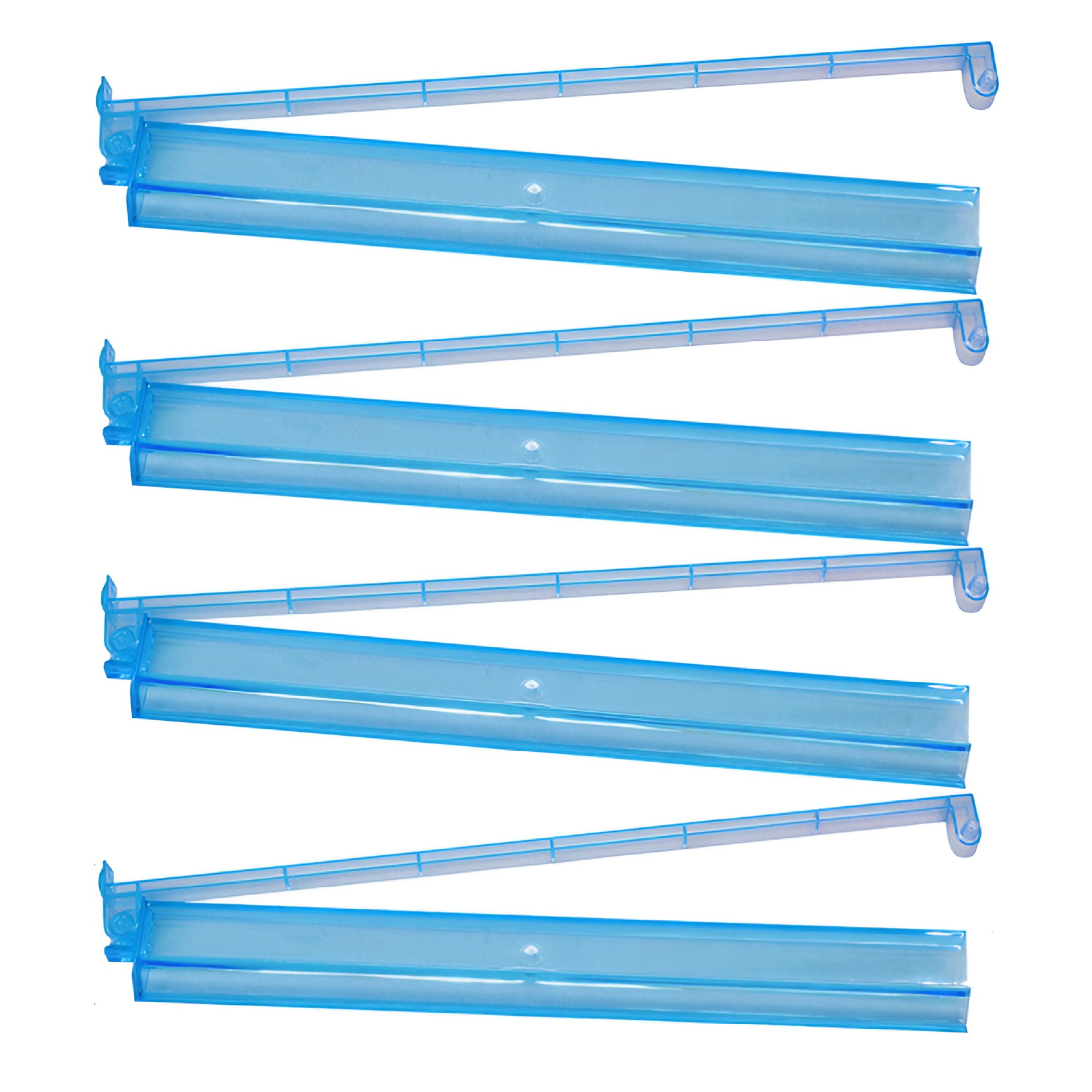 BESTSKY Mahjong Rack Pusher Set - 4 Transparent Acrylic Mahjong Rack with Built in Pushers Set - Clear Combo Rack