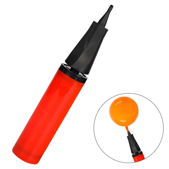 BESTSKY Manual Balloon Pumps – Air Pump for Balloons with Low-Resistance Valve Design, Perfect for Anniversary Party Decorations, 1.97x1.97x6.30 In, Red