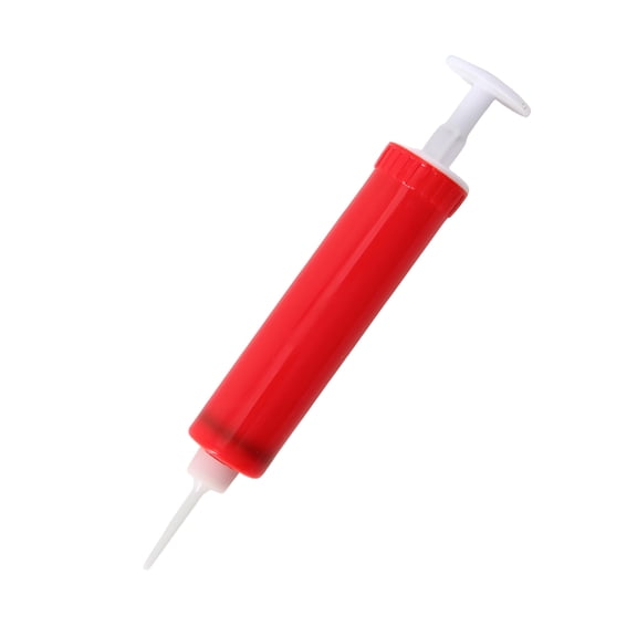 BESTSKY Manual Balloon Pumps Mechanical Design Balloon Blower with No Electrical Hazard, Balloon Pump for Birthday Party Decorations, 0.94x0.94x6.50 In, Red