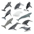 thumbnail image 1 of BESTSKY Marine Sea Life Whale Figurines Beluga Humpback Whale Action Figures Ocean Animal Model Ornaments Toys, 1 of 7