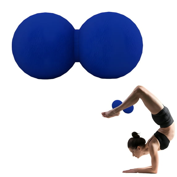 BESTSKY Massage Ball,4.7"*2.4"*2.4" Lacrosse Ball Massage Ball Therapy,Sweatproof Peanut Ball,Blue