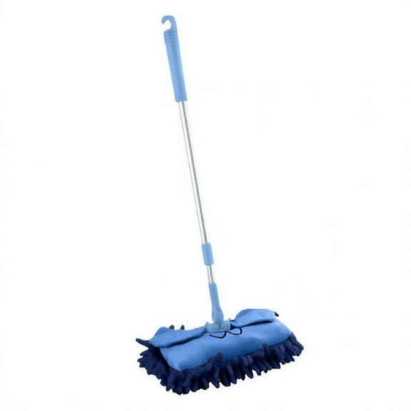 BESTSKY Mini Chenille Mop Cute Cartoon Flat Dust Mop Detachable 360 Degree Rotation Extension-type Children Role Play Mop Cleaner Toy for Toddlers