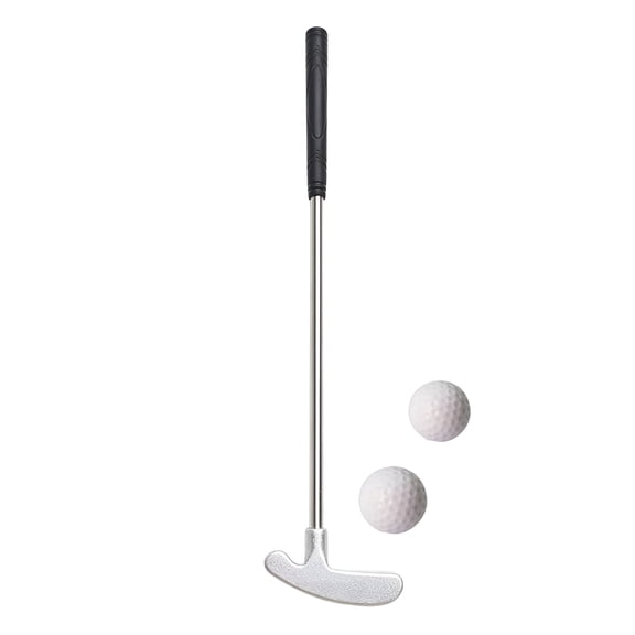 BESTSKY Mini Golf Putter Club Set with 2 Golf Balls, TPR Grip Two-Way Stainless Steel Putter for Right and Left Handed Players, Tabletop Desktop Golf Game for Kids and Adults Indoor Outdoor Practice