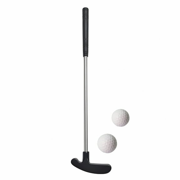 BESTSKY Mini Golf Putter Club Set with 2 Balls, Stainless Steel Desktop Putting Stick, Indoor Table Game for Kids & Adults