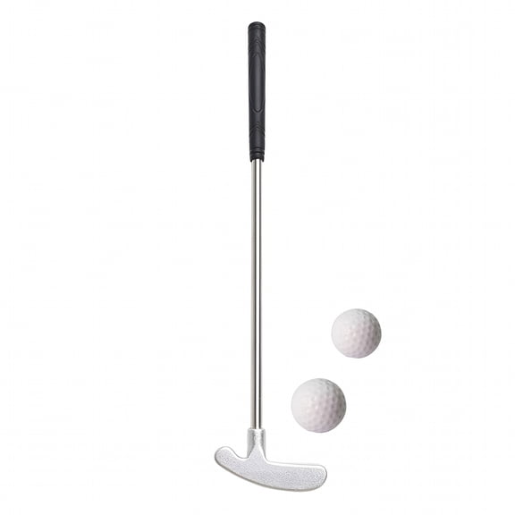 BESTSKY Mini Golf Putter Set with 2 Balls, Stainless Steel Shaft and TPR Grip, Portable Double Sided Indoor Putting Club