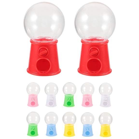 BESTSKY Mini Gumball Machine 12 Pack, Wedding Candy Dispenser for Party Favors, Portable Sweetmeat Container for Kids, Exquisite Cake Topper Decoration, Creative Table Centerpiece