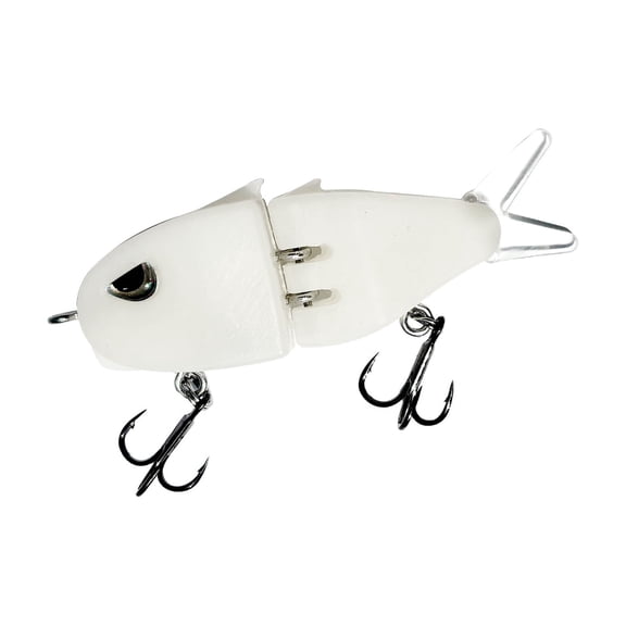 BESTSKY Mini Multi-Segment Glide Baits for Bass Fishing with Soft Rubber Fins