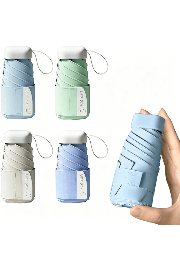 Mini Portable Travel Umbrella for Rain & Sun Uv Protection for Backpack Pocket,Compact Mini Umbrella