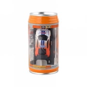 BESTSKY Mini RC 158 Scale Small Pocket Portable Micro Racing Car Can Miniature Design Upgraded 2.4G Wireless Radio Remote Control for Multi-Users Qty. 1 = 1 Can Orange