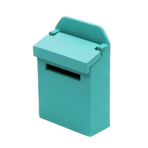 BESTSKY Mini Wood Mailbox Furniture for Kids Gifts Green