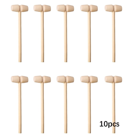 BESTSKY Mini Wooden Mallet Knocking Cake Wooden Hammer Children'S Toy Hammer, for Students and Office Workers