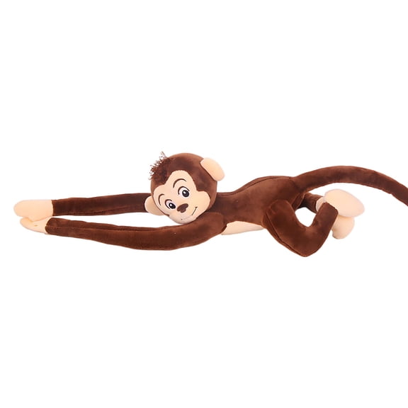 BESTSKY Monkey Stuffed Animal,70cm Playful Monkey Design Monkey Toy,Soft Plush Feel Embroidered Cute Face Monkey Plush,Brown