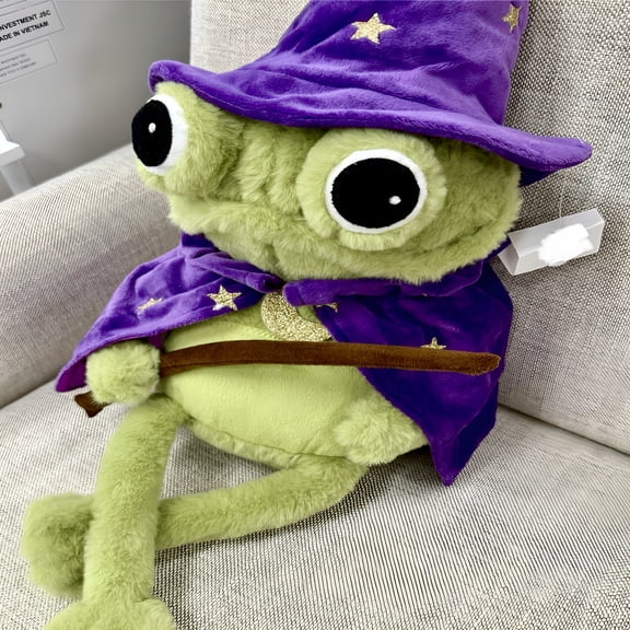 BESTSKY Weighted Wizard Frog Plush Moonlight Manor Halloween Viral Fun Collectible Gift Toy
