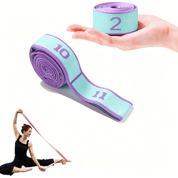 BESTSKY Multi-Loop Stretch Band - Yoga,Pilates,Ballet,And Physical Therapy Stretching Strap for Flexibility,Leg Stretching,And Exercise - Durable Stretching Equipment