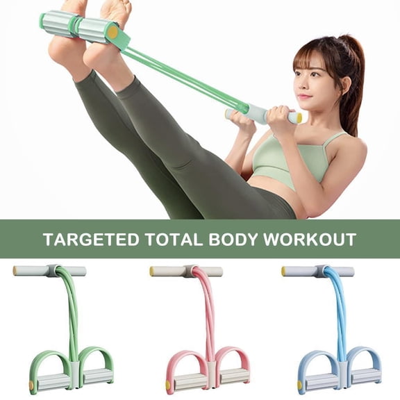 BESTSKY Multifunction Pedal Resistance Band-Elastic Sit Up Pull Rope for Home Yoga Fitness Multi Functional Pedal Resistance Band