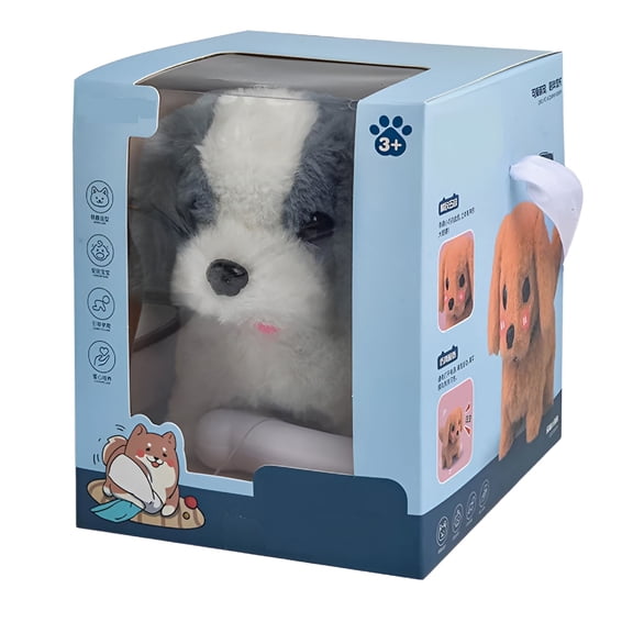 BESTSKY My Realistic Robot Puppy,Robot Puppy That Acts Like a Real Puppy,Cute Soft Robot Dog That Walks and Barks