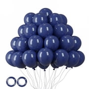 BESTSKY 2026 New Navy Blue Latex Balloons 100-Pack 12 Inch Party Decorations for Birthdays, Weddings, Baby Showers, and Events