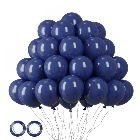 BESTSKY Navy Blue Latex Balloons 100-Pack 12 Inch Party Decorations for Birthdays,Weddings,Baby Showers,and Events
