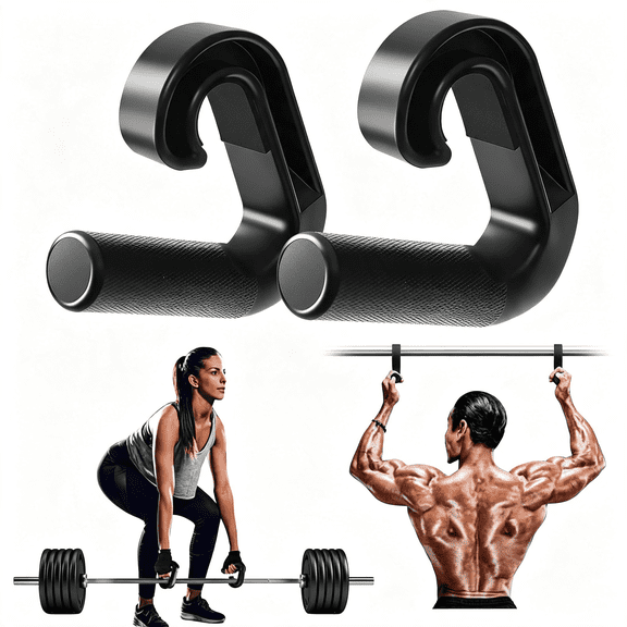 BESTSKY Neutral Grip Pull Up Handles-Heavy Duty Multi-Purpose Handles for Pull Ups&Deadlifts-Ergonomic Workout Handles&Exercise Machine Attachments with Premium Grips