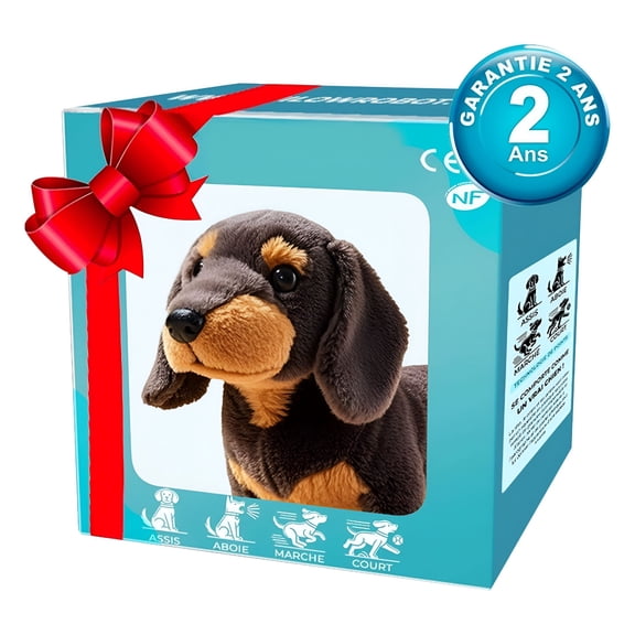BESTSKY New Robot Dog, My Realistic Robot Puppy, Robot Dogs That Act Like A Real Dog - Cute, Walking, Barking, Tail Wagging, Interactive Electronic Pet Plush Toy