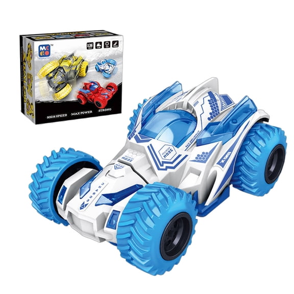 BESTSKY Off Road Model Anti-Slip Rubber Tires Double-Sided Inertial Car Four Driving forces Boy Gifts Blue Style 2