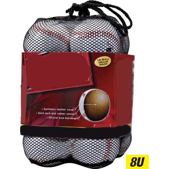 BESTSKY Official League Recreational Use Practice Baseballs | Youth/8U | Bag of 12 | OLB3BAG12 | Official baseball ball 12 Count