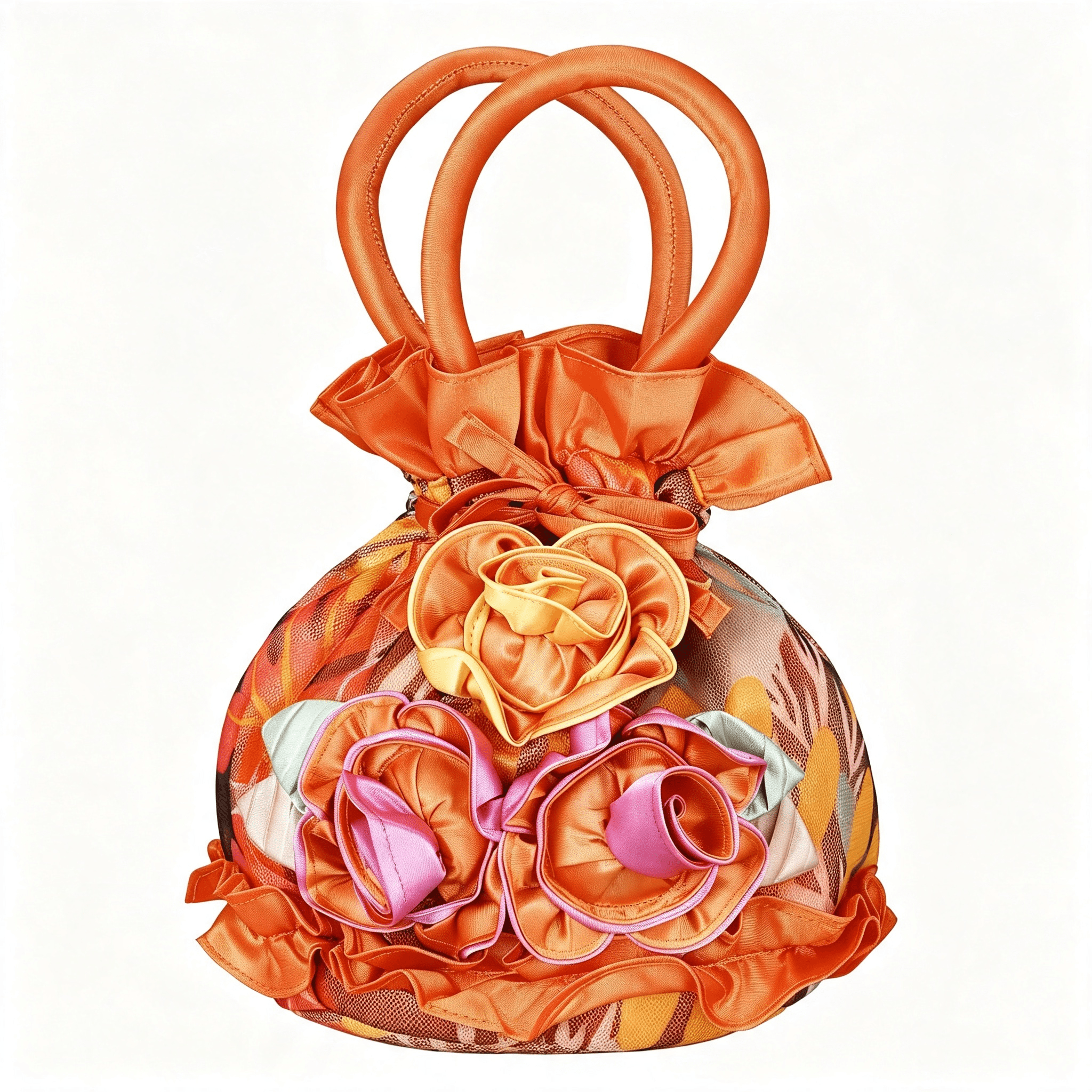 Prom Mini Jacket BESTSKY Orange Women Clutches Purse,Satin Ribbon Material Lace Floral ...